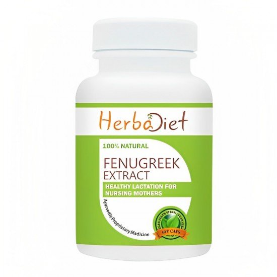 Fenugreek Capsules High Potency 10:1 Extract 500mg Breastmilk Libido Supplement – herbadiet